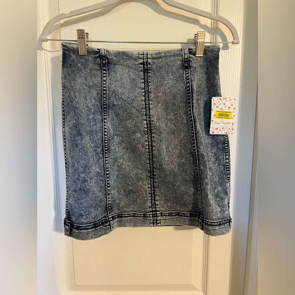 Free People Denim Mini Skirt